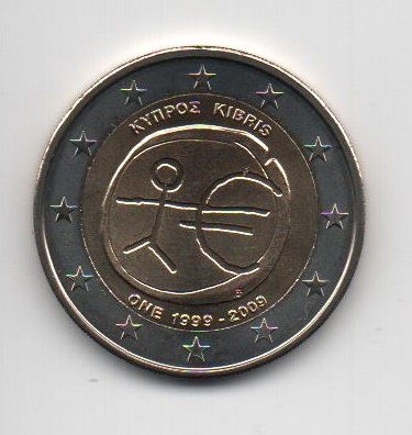 CHIPRE DEL AÑO 2009 DE 2 EUROS CONMEMORATIVAS